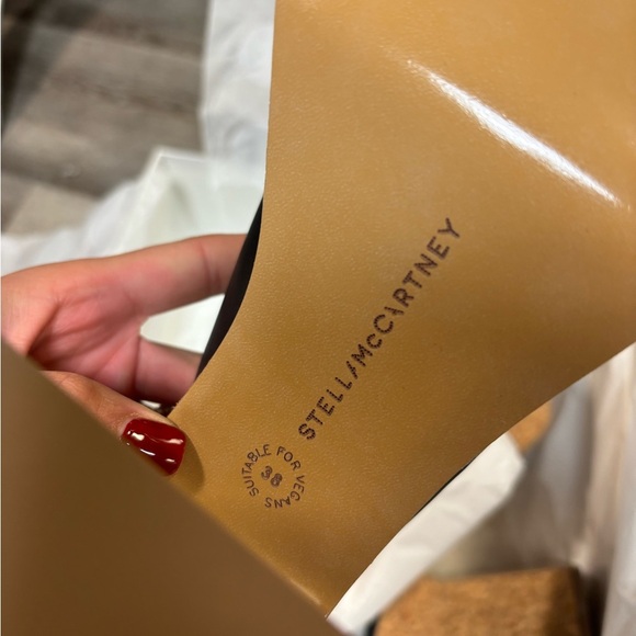 Stella McCartney | Skyla 115M Platform Sandals In Black Size 38 NEW In Box - Picture 9 of 10